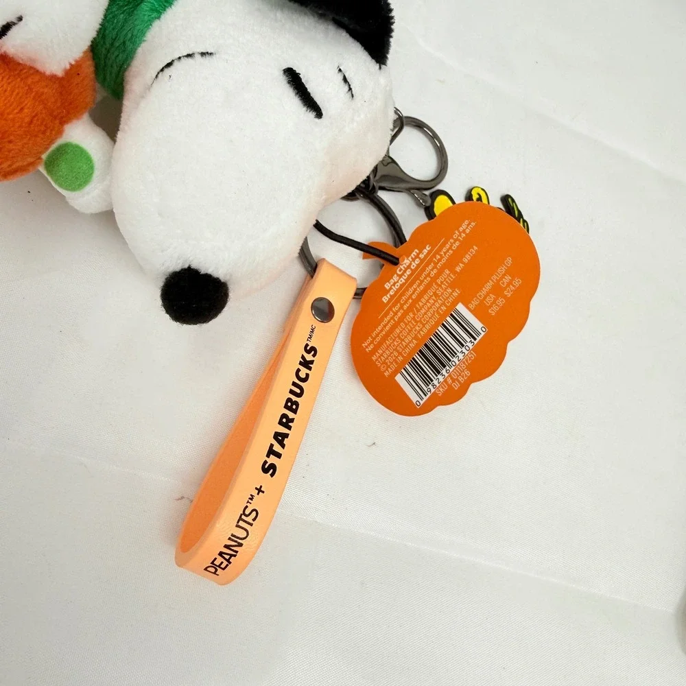 Starbucks Snoopy Tote Bag W/ Charm Keychain Plush NWT 2026 ++ Snoopy GC *read*